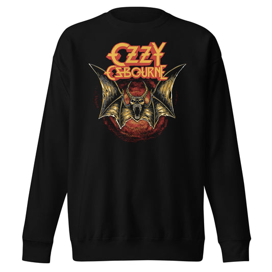 Ozzy Osbourne Screaming Bat Mens Sweatshirt Black