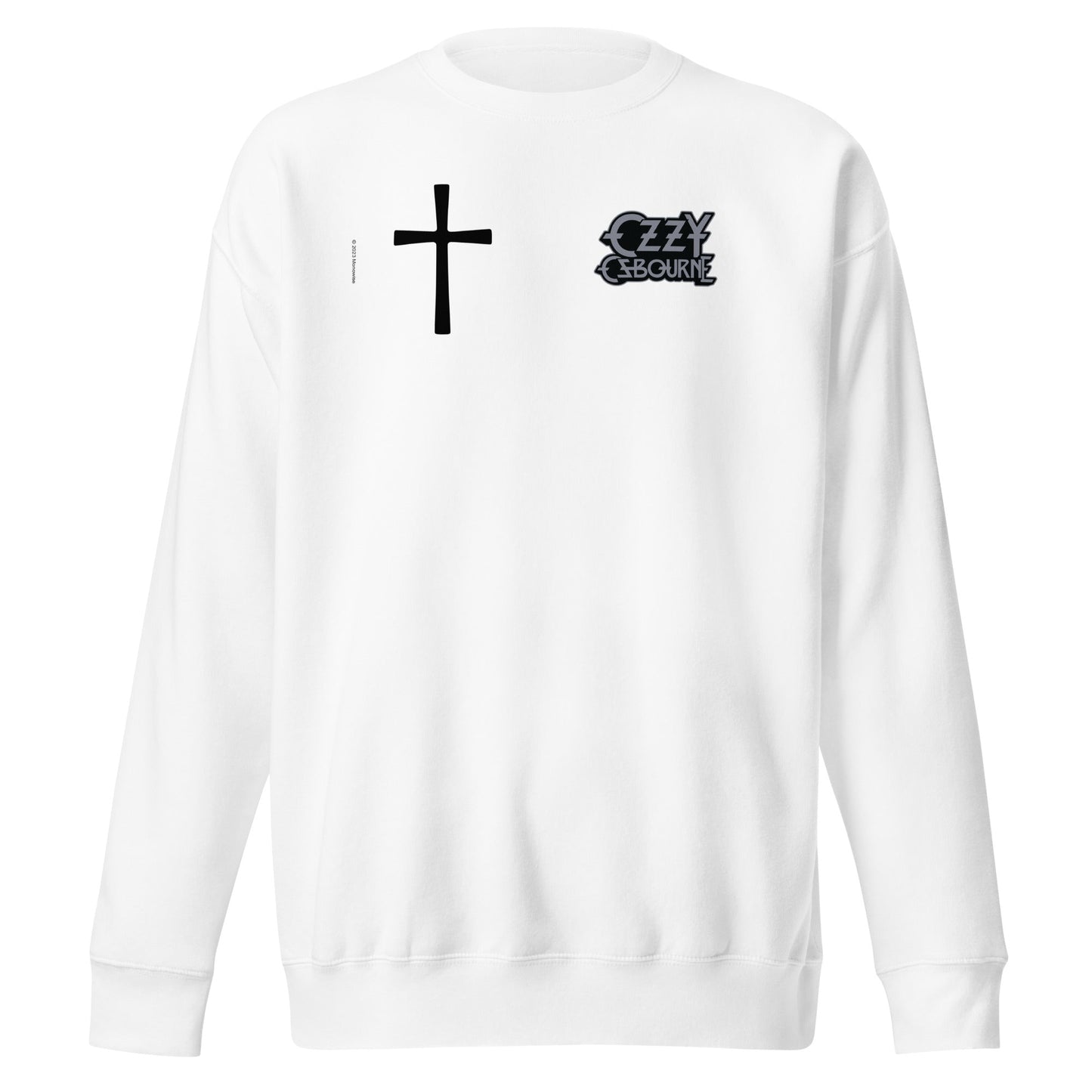 Ozzy Osbourne Cross Logo Mens Sweatshirt White