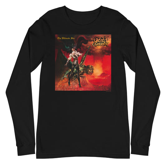 Ozzy Osbourne Prince of Darkness Mens Long Sleeve T Shirt Black