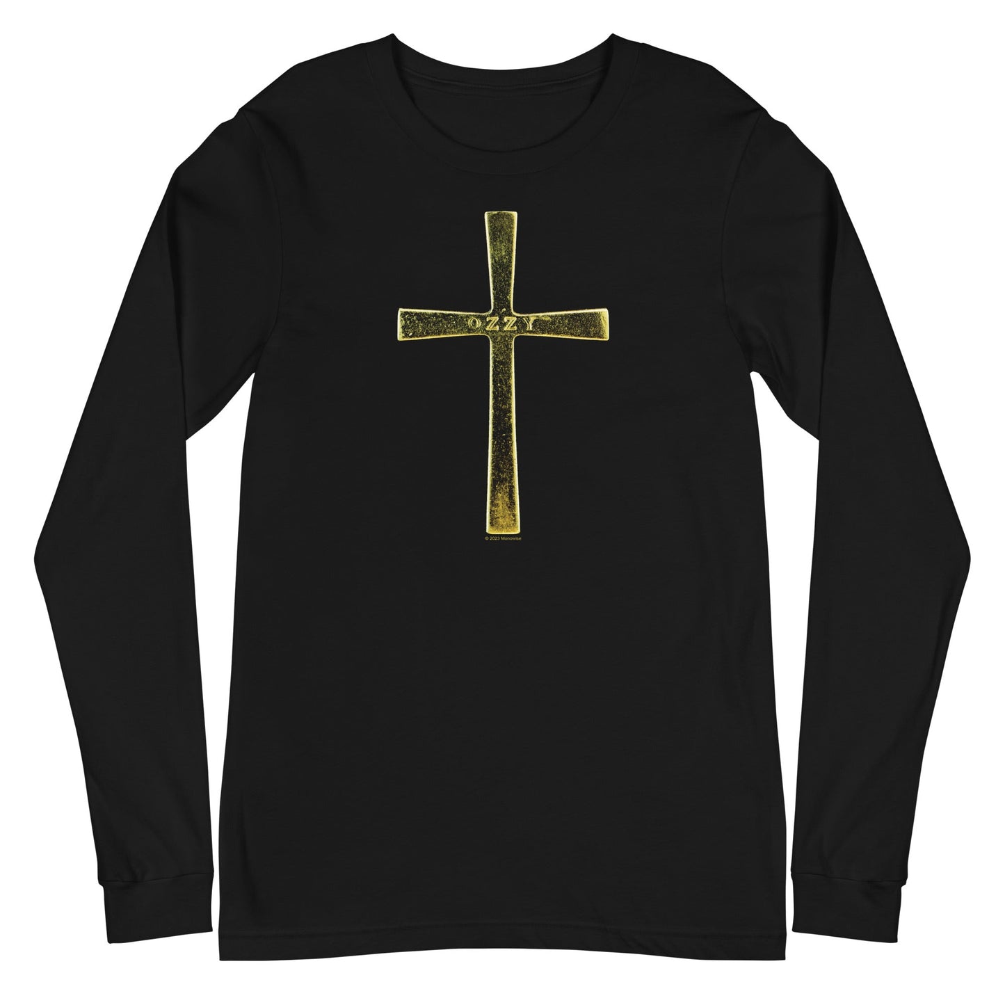 Ozzy Osbourne Pray for Ozzy Mens Long Sleeve T Shirt Black