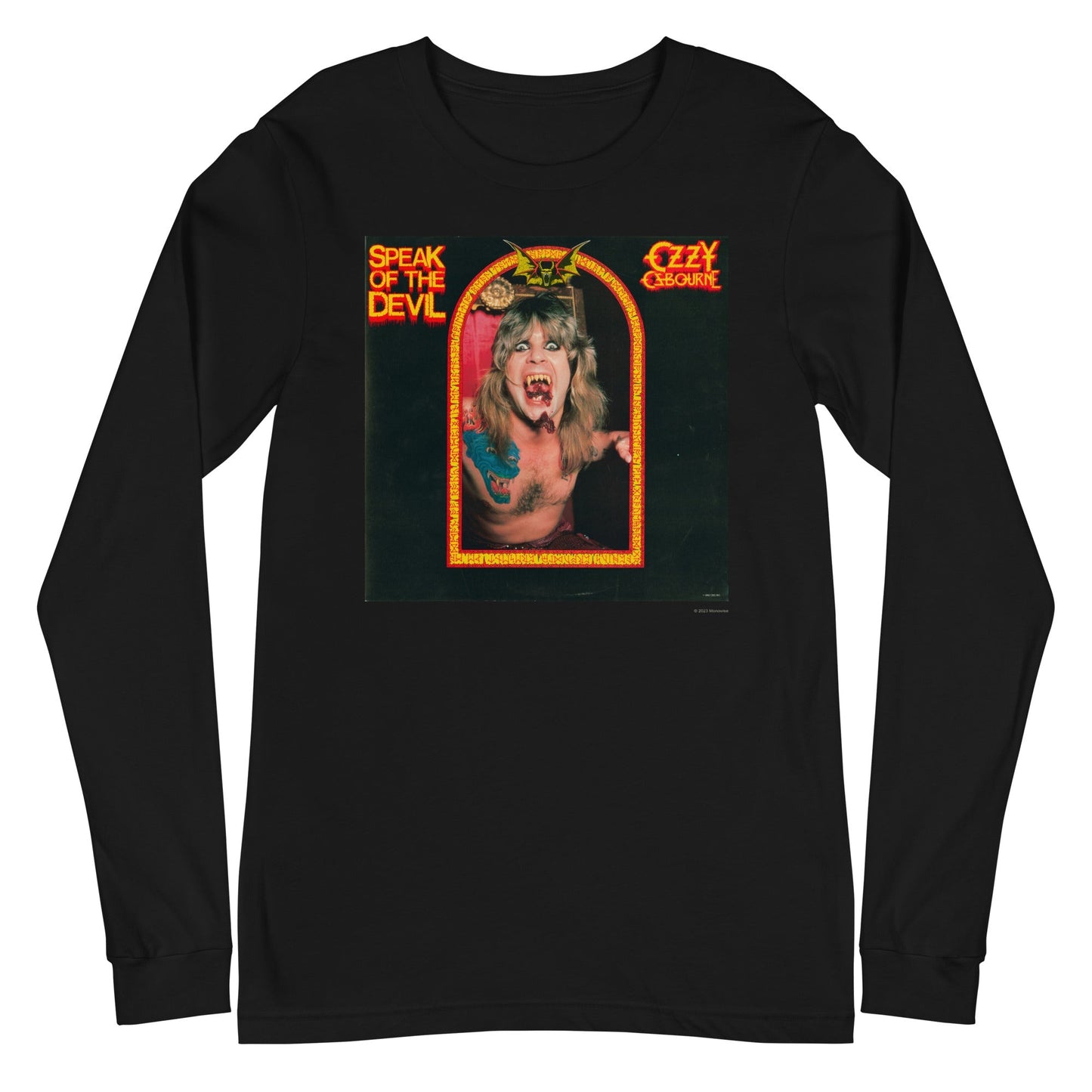 Ozzy Osbourne Speak of the Devil Mens Long Sleeve T Shirt Black