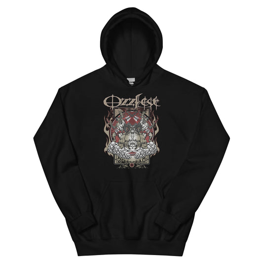 Ozzy Osbourne Vintage 2010 Ozzfest Officially Licensed Hoodie Black