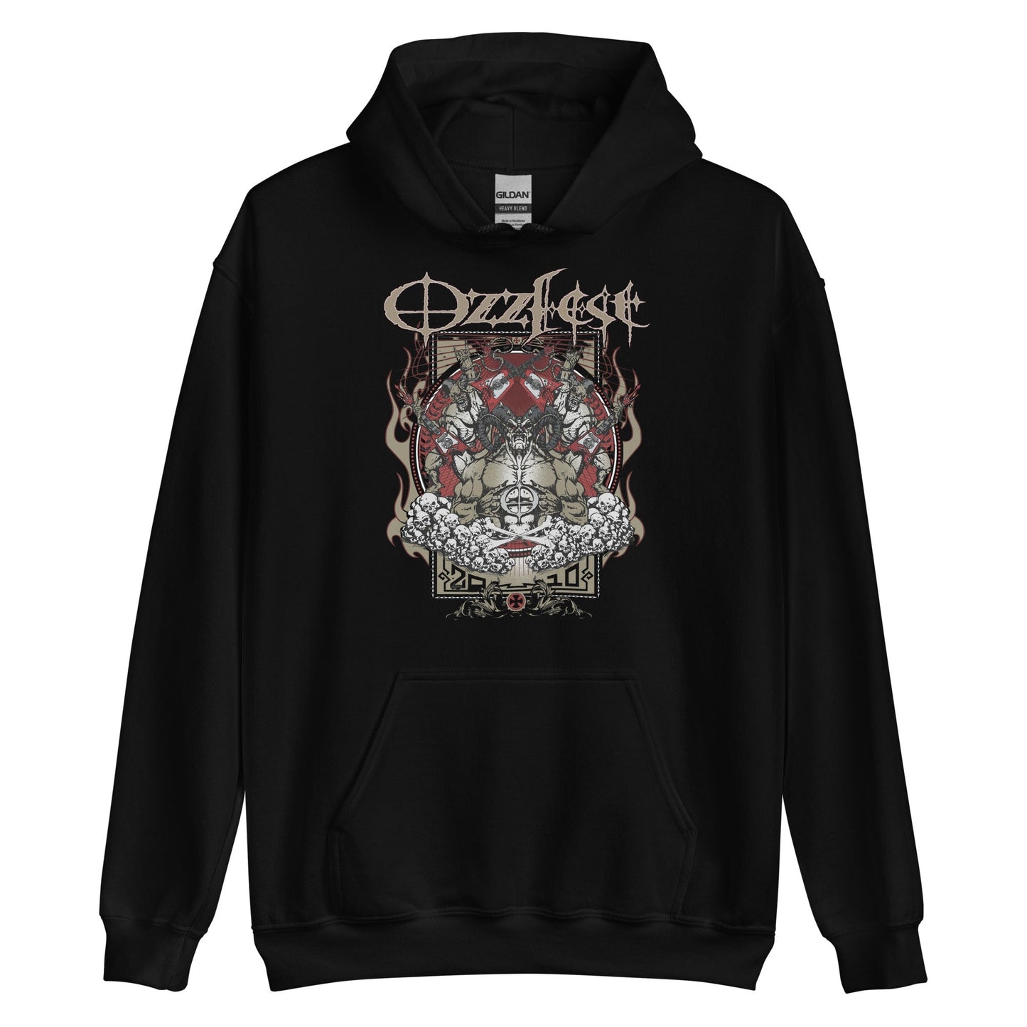 Ozzy Osbourne Vintage 2010 Ozzfest Officially Licensed Hoodie Black