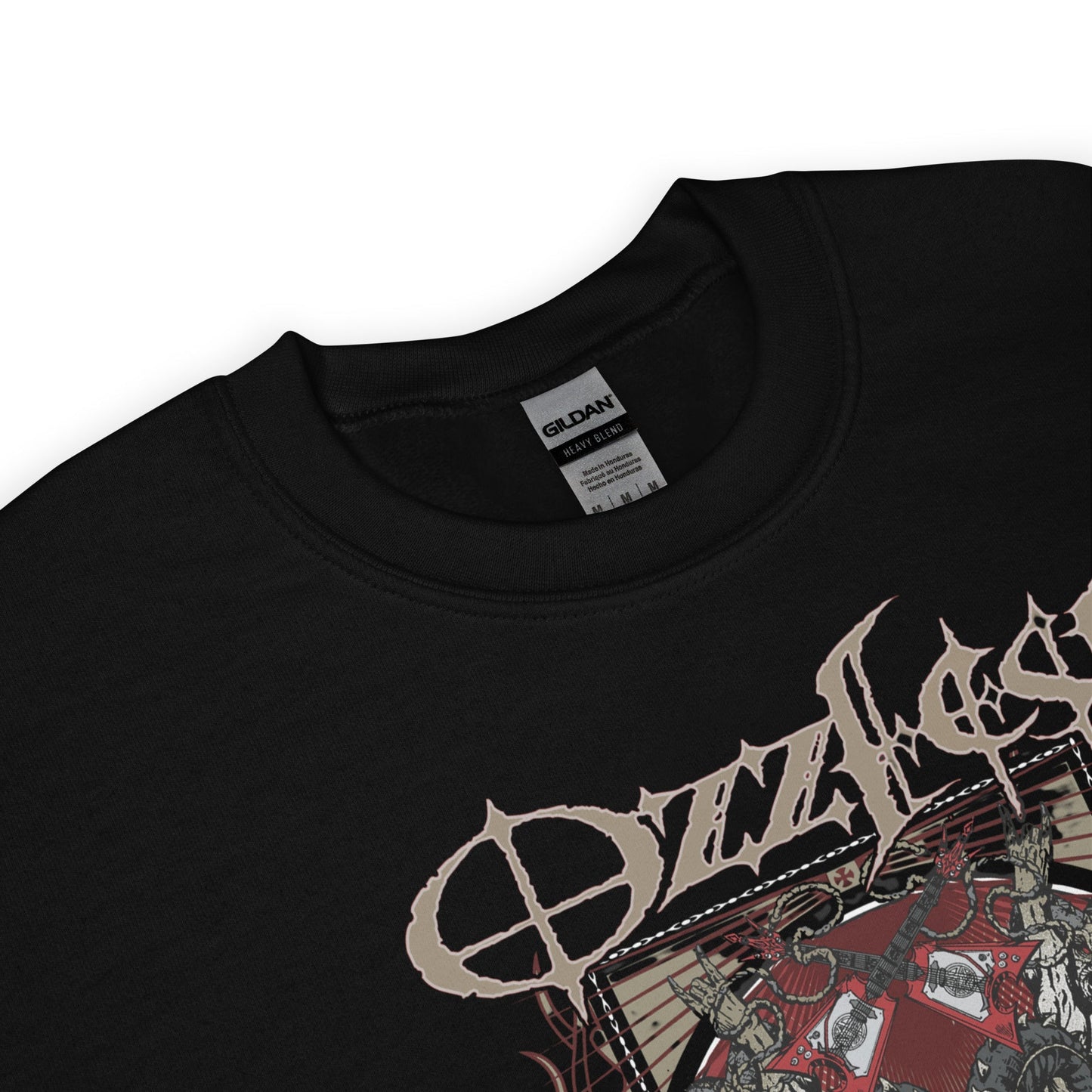 Ozzy Osbourne Vintage 2010 Ozzfest Officially Licensed Crewneck Sweatshirt Black