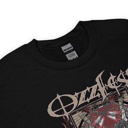 Ozzy Osbourne Vintage 2010 Ozzfest Officially Licensed Crewneck Sweatshirt Black