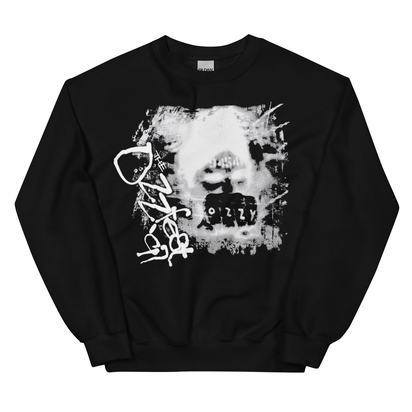 Ozzy Osbourne Fist Bump Officially Licensed Crewneck Sweatshirt Black