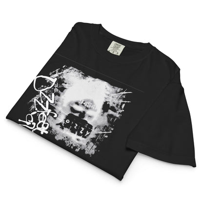 Ozzy Osbourne Fist Bump Mineral Wash Womens Crop Top Shirt