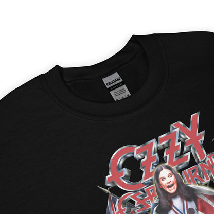 Ozzy Osbourne Rocking the Metal Officially Licensed Crewneck Sweatshirt Black