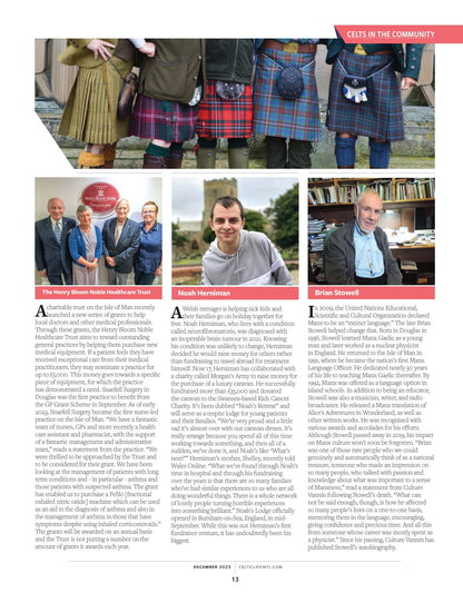 Celtic Life International - Holiday Traditions December 2023: Irish Comedian Joanne McNally, Jason Momoa, EU, Holiday Markets, Gift Guide, Christmas Recipes, Folklore, Scottish & Dutch Music!