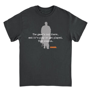 The Wire Omar Silhouette Quote Mens T Shirt Black