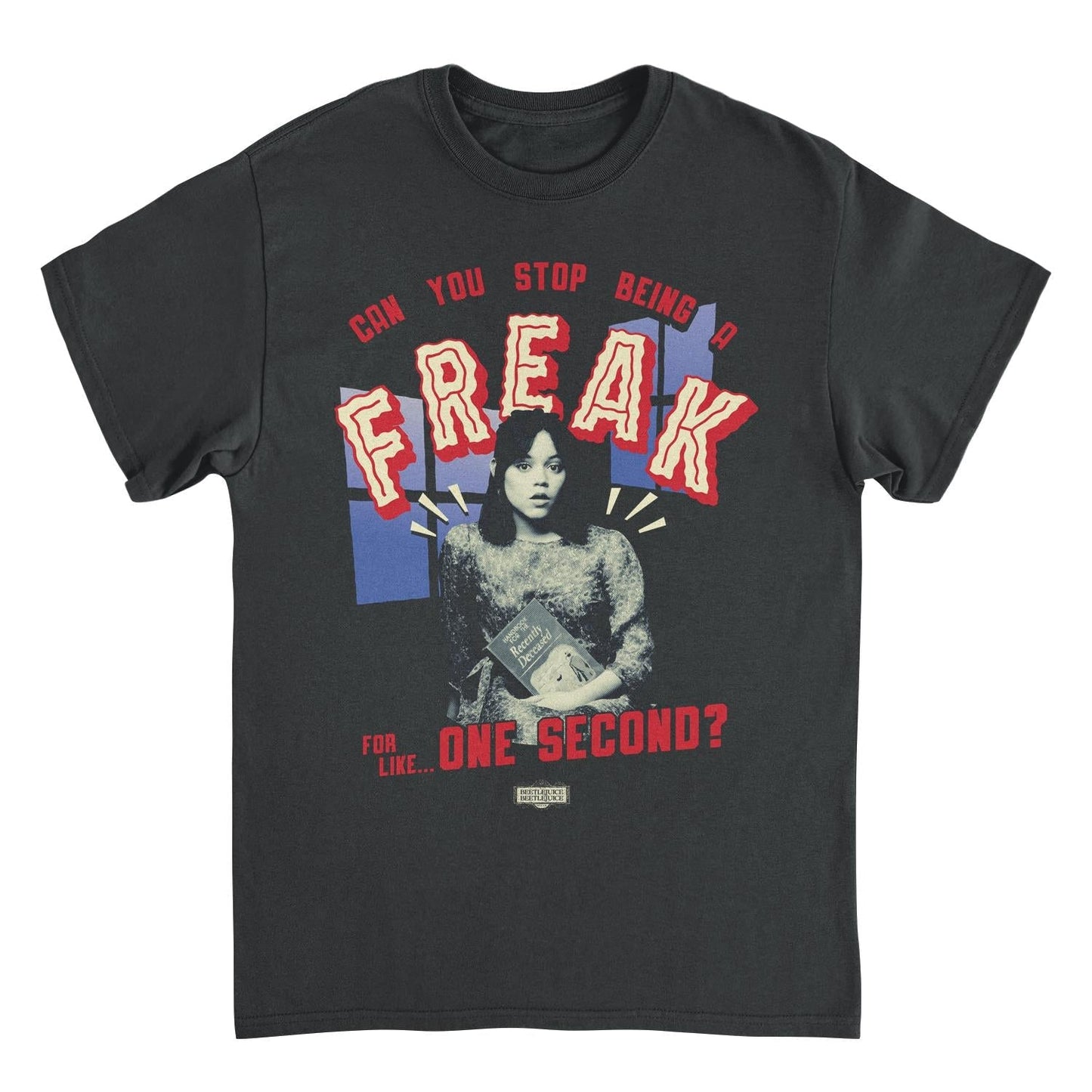 Beetlejuice Freak Mens T Shirt Black Officially Licensed