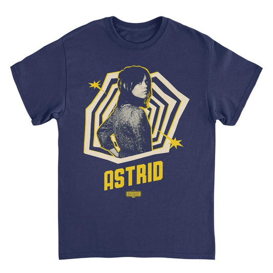Beetlejuice Astrid Pose Transparent Mens T Shirt Navy Blue Officially Licensed