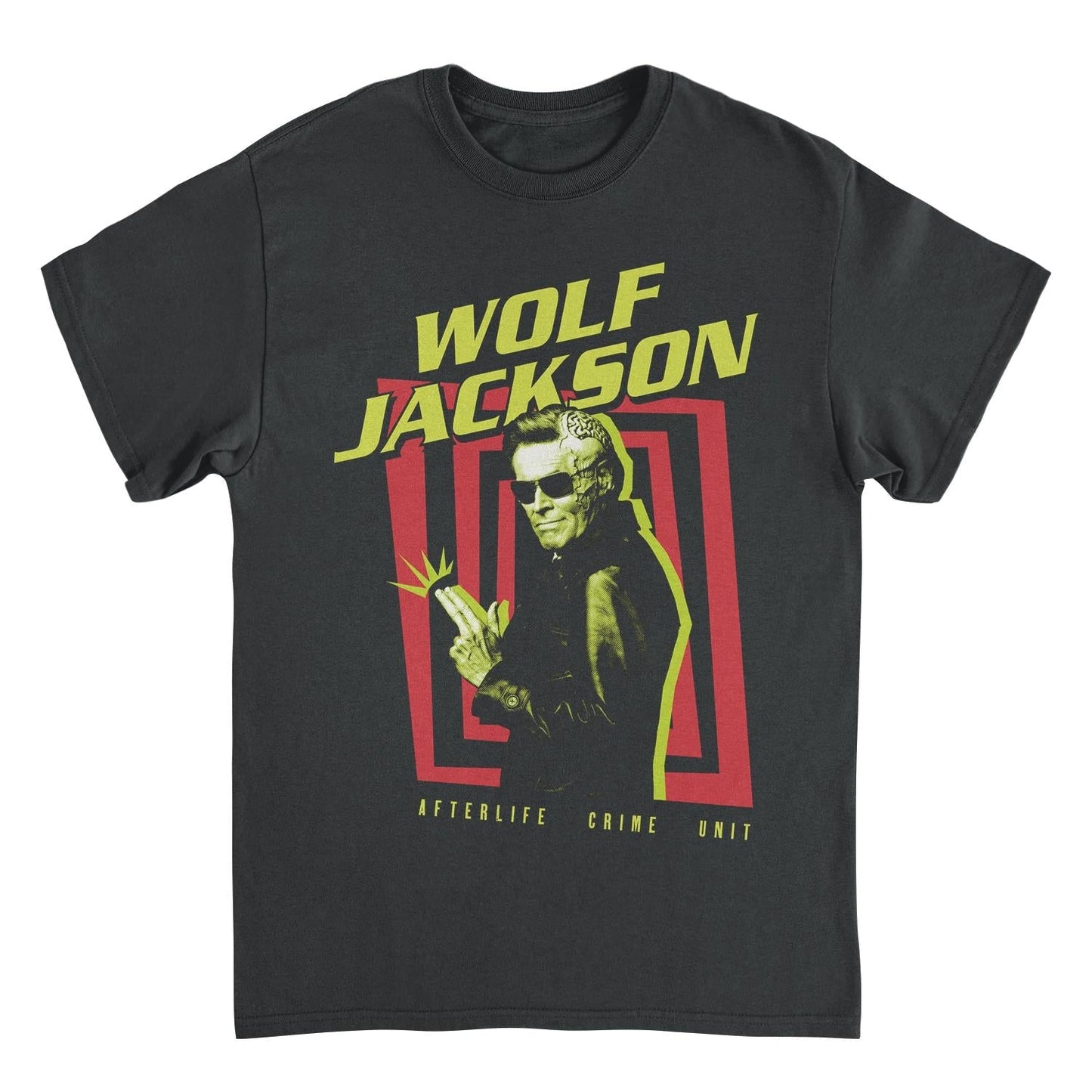 Beetlejuice Wolf Jackson Mens T Shirt Black Officially Licensed