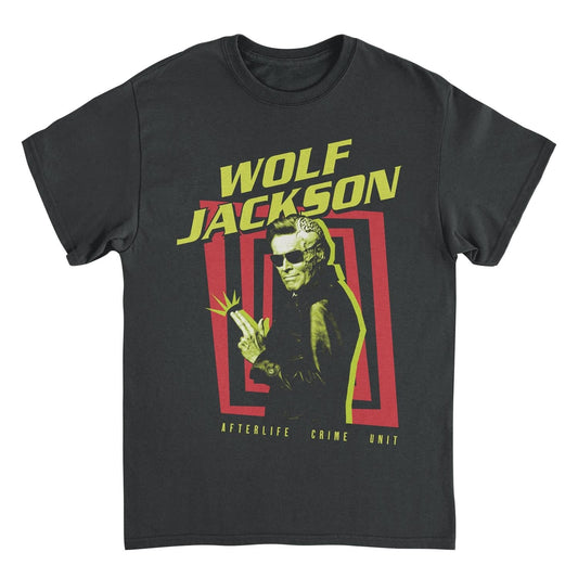 Beetlejuice Wolf Jackson Mens T Shirt Black Officially Licensed