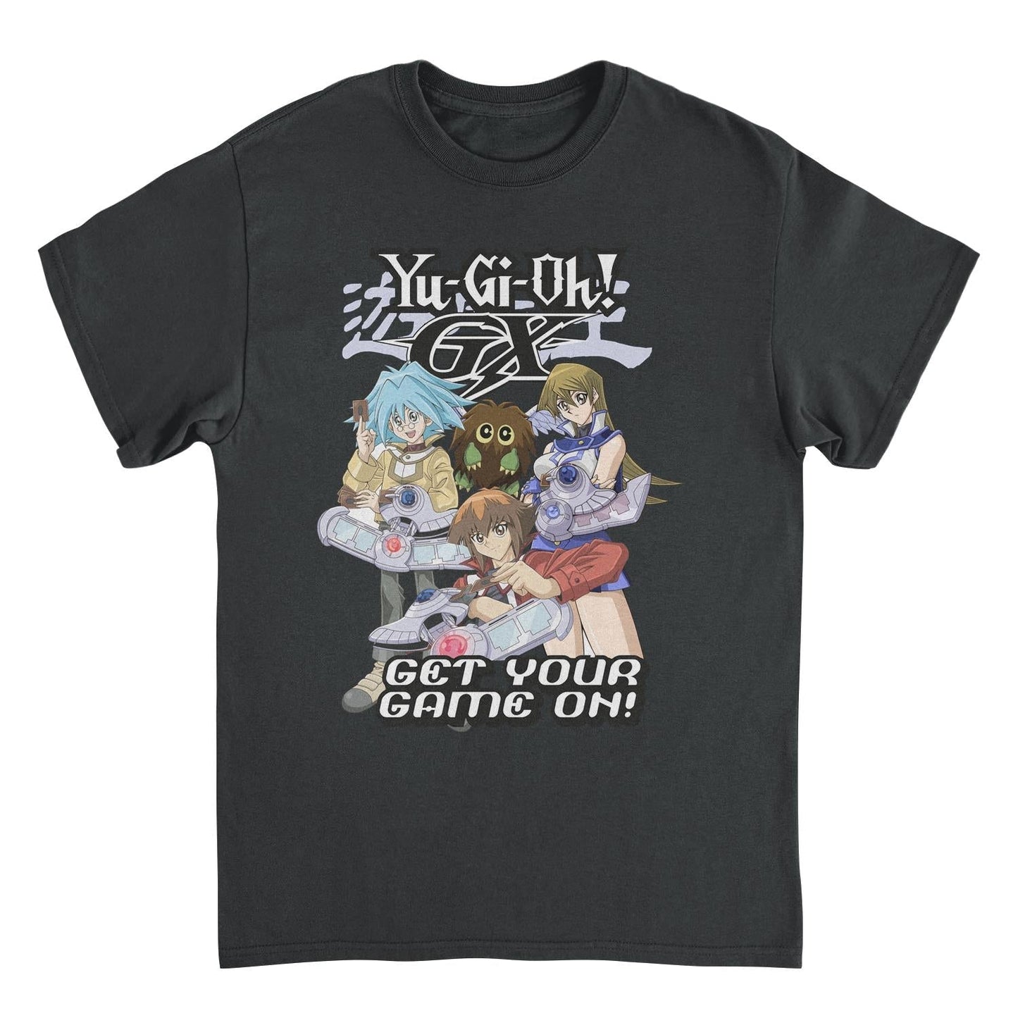 Yu-Gi-Oh GX Get Your Game On Mens T Shirt Black Officially Licensed