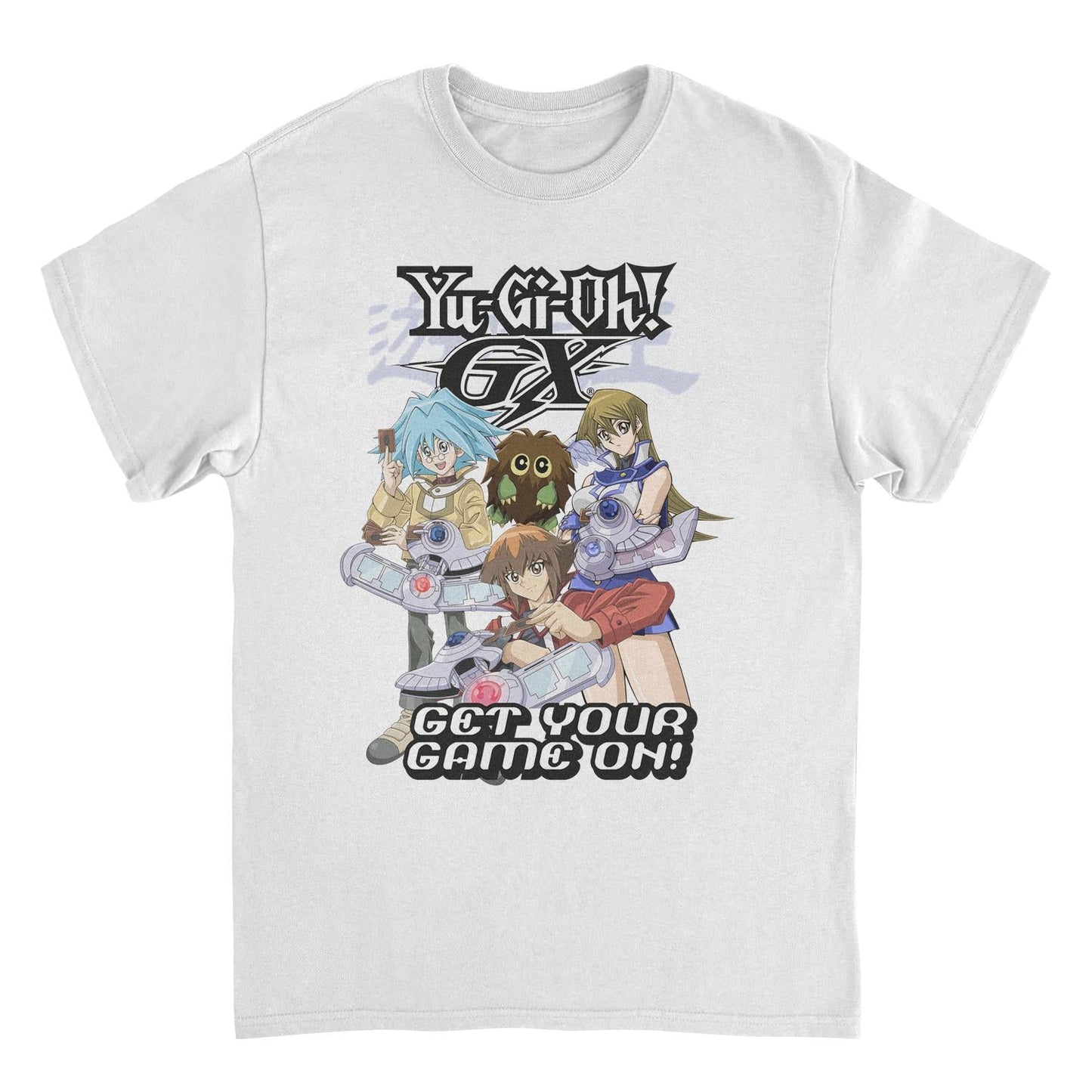 Yu-Gi-Oh GX Get Your Game On Mens T Shirt White Officially Licensed