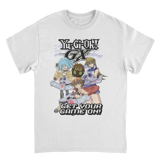 Yu-Gi-Oh GX Get Your Game On Mens T Shirt White Officially Licensed