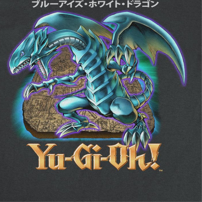 Yu-Gi-Oh Blue Eyes Dragon Mens T Shirt Black Officially Licensed