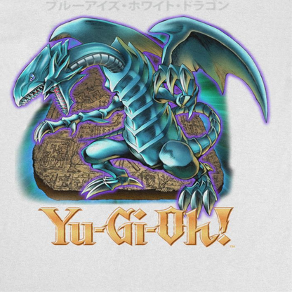 Yu-Gi-Oh Blue Eyes Dragon Mens T Shirt White Officially Licensed