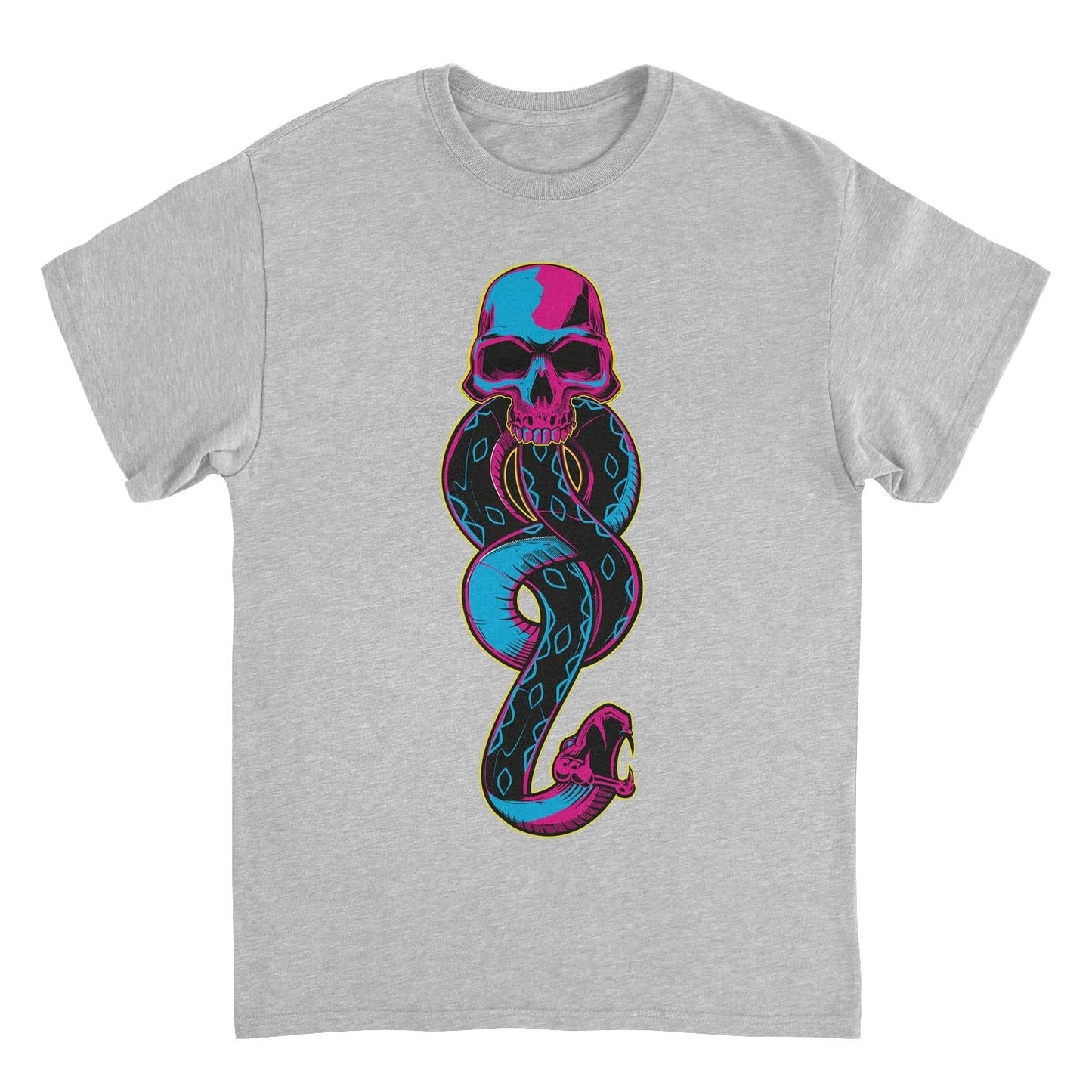 Harry Potter Voldemort Dark Mark Mens T Shirt Sport Grey Officially Licensed