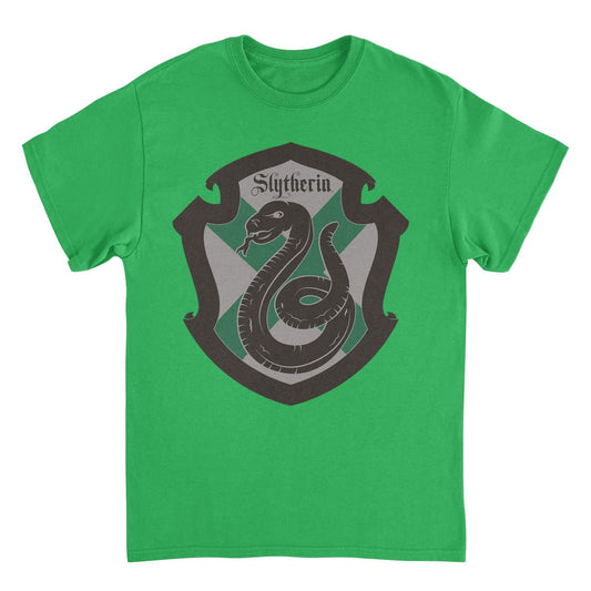 Harry Potter Minimalist Slytherin Emblem Mens T Shirt Irish Green Officially Licensed