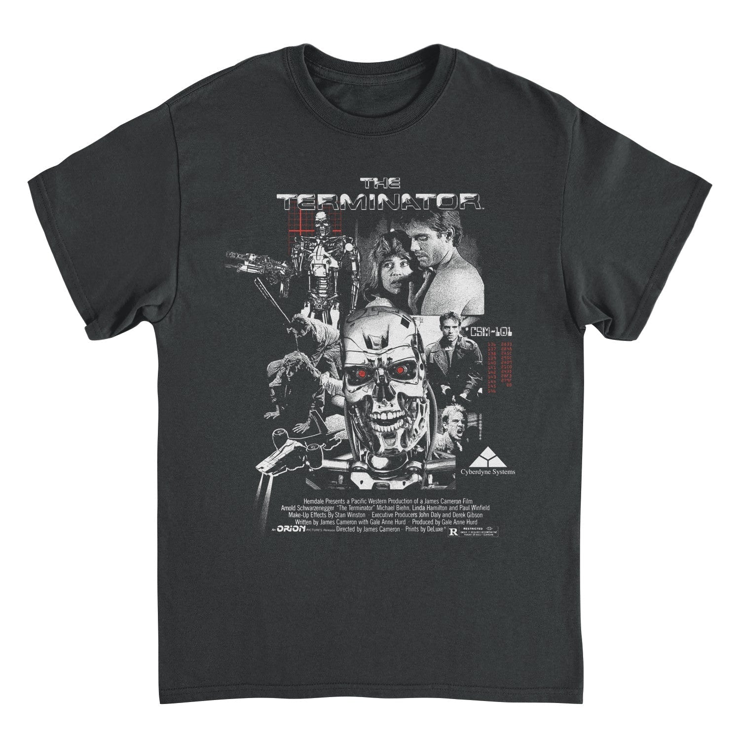Terminator Movie Collage Mens T Shirt Black Officially Licensed