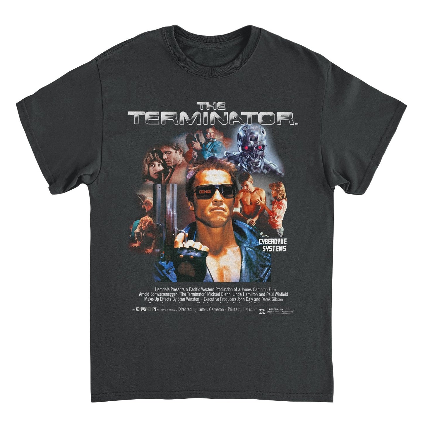 Terminator Cyberdyn Systems  Mens T Shirt Black Officially Licensed