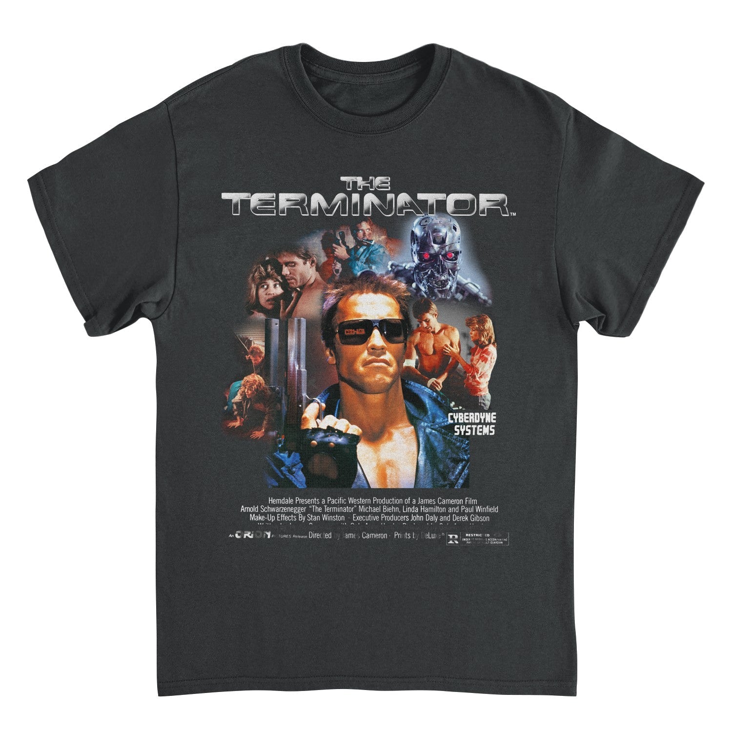 Terminator Cyberdyn Systems  Mens T Shirt Black Officially Licensed