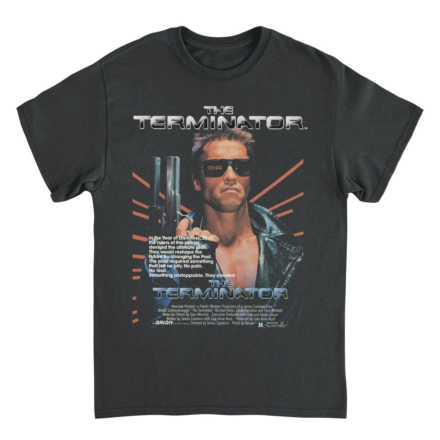 Terminator Realistic Terminator Mens T Shirt Black Officially Licensed