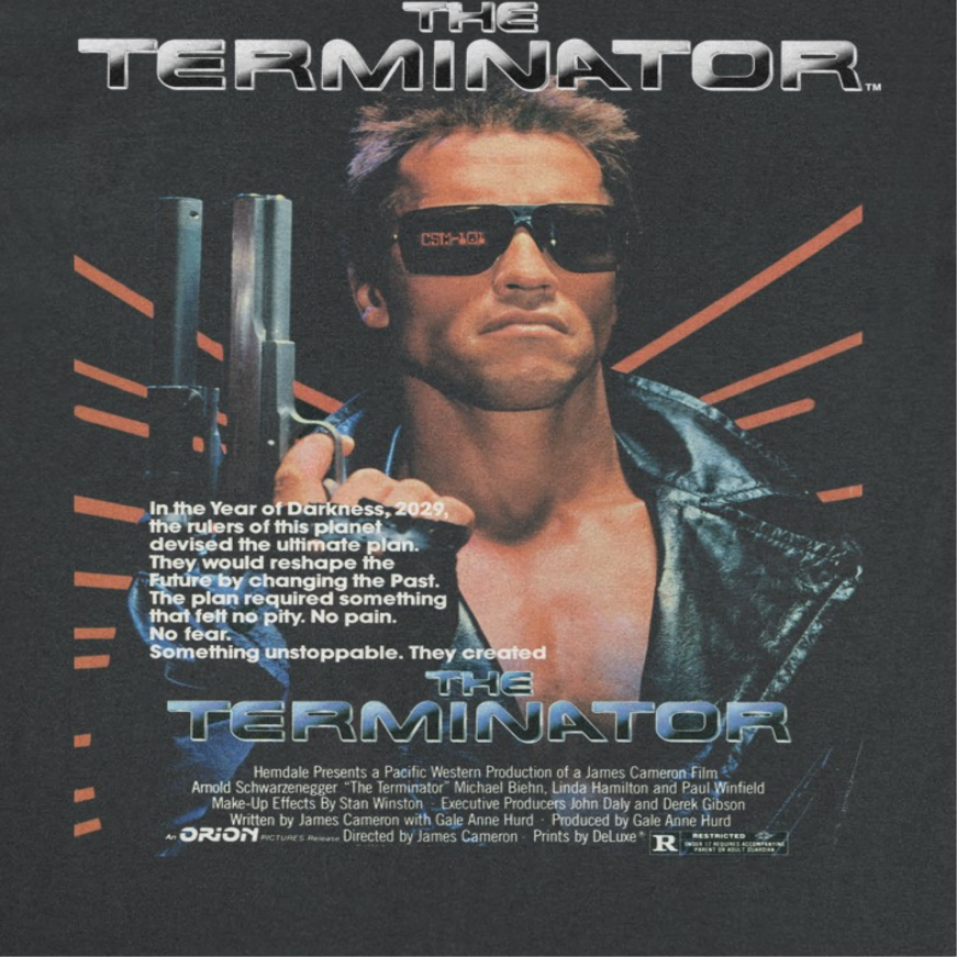 Terminator Realistic Terminator Mens T Shirt Black Officially Licensed