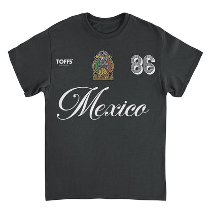 Toffs Retro Soccer Futbol Mexico Mens T Shirt Black Officially Licensed