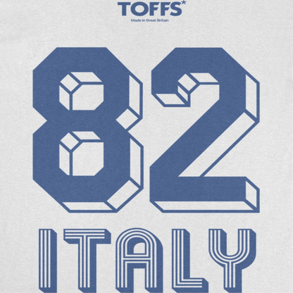 Toffs Retro Soccer Futbol Blue Italy Mens T Shirt White Officially Licensed