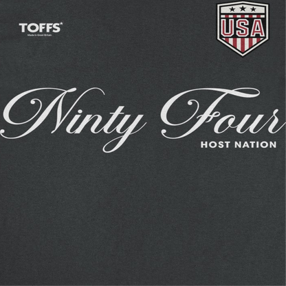 Toffs Retro Soccer Futbol Ninty Four Host Nation Mens T Shirt Black Officially Licensed