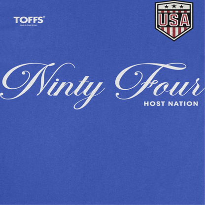 Toffs Retro Soccer Futbol Ninty Four Host Nation Mens T Shirt Royal Blue Officially Licensed