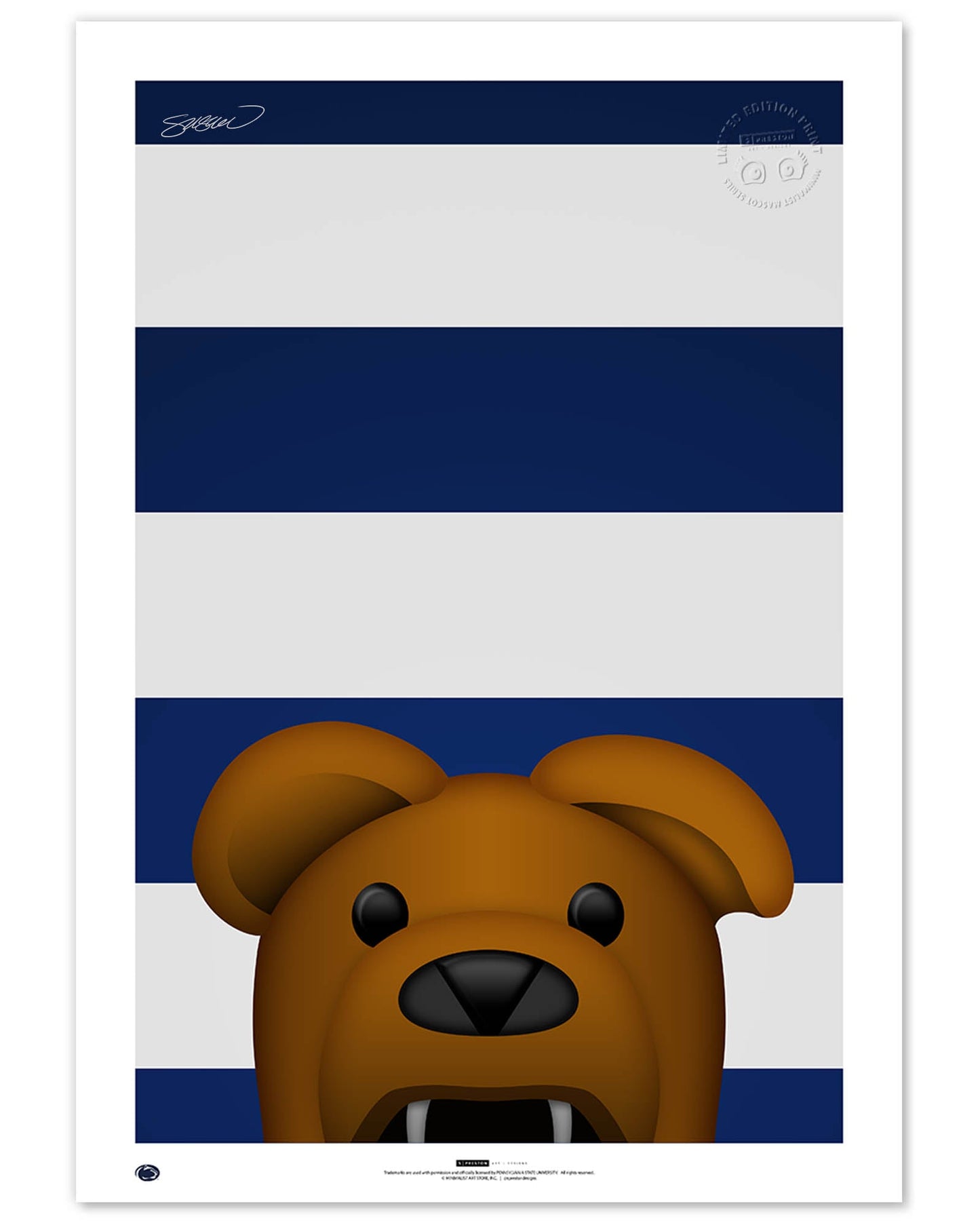 Minimalist Nittany Lion