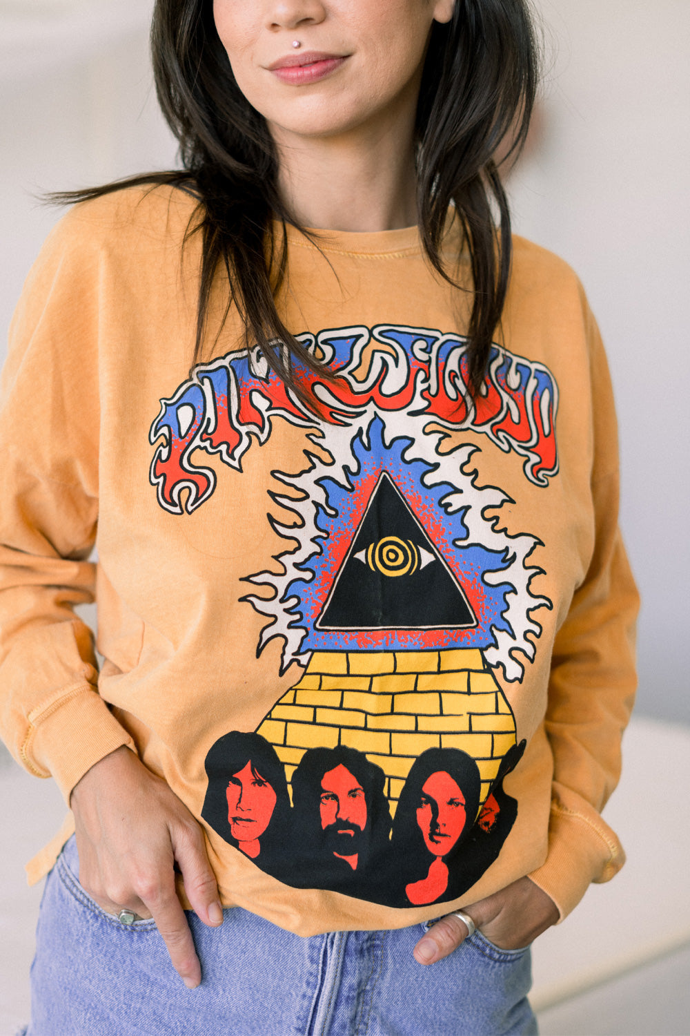 Pink Floyd Womens Long Sleeve Shirt