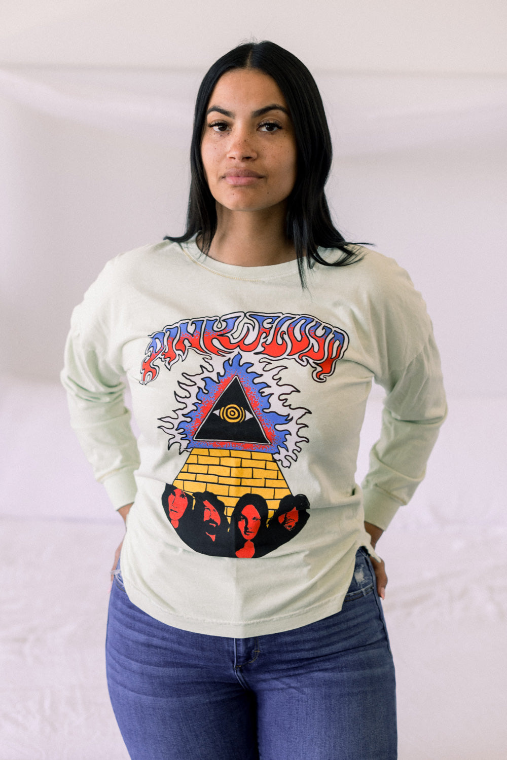 Pink Floyd Womens Long Sleeve Shirt