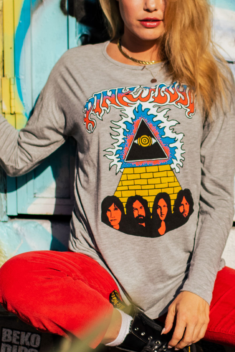 Pink Floyd Womens Long Sleeve Shirt