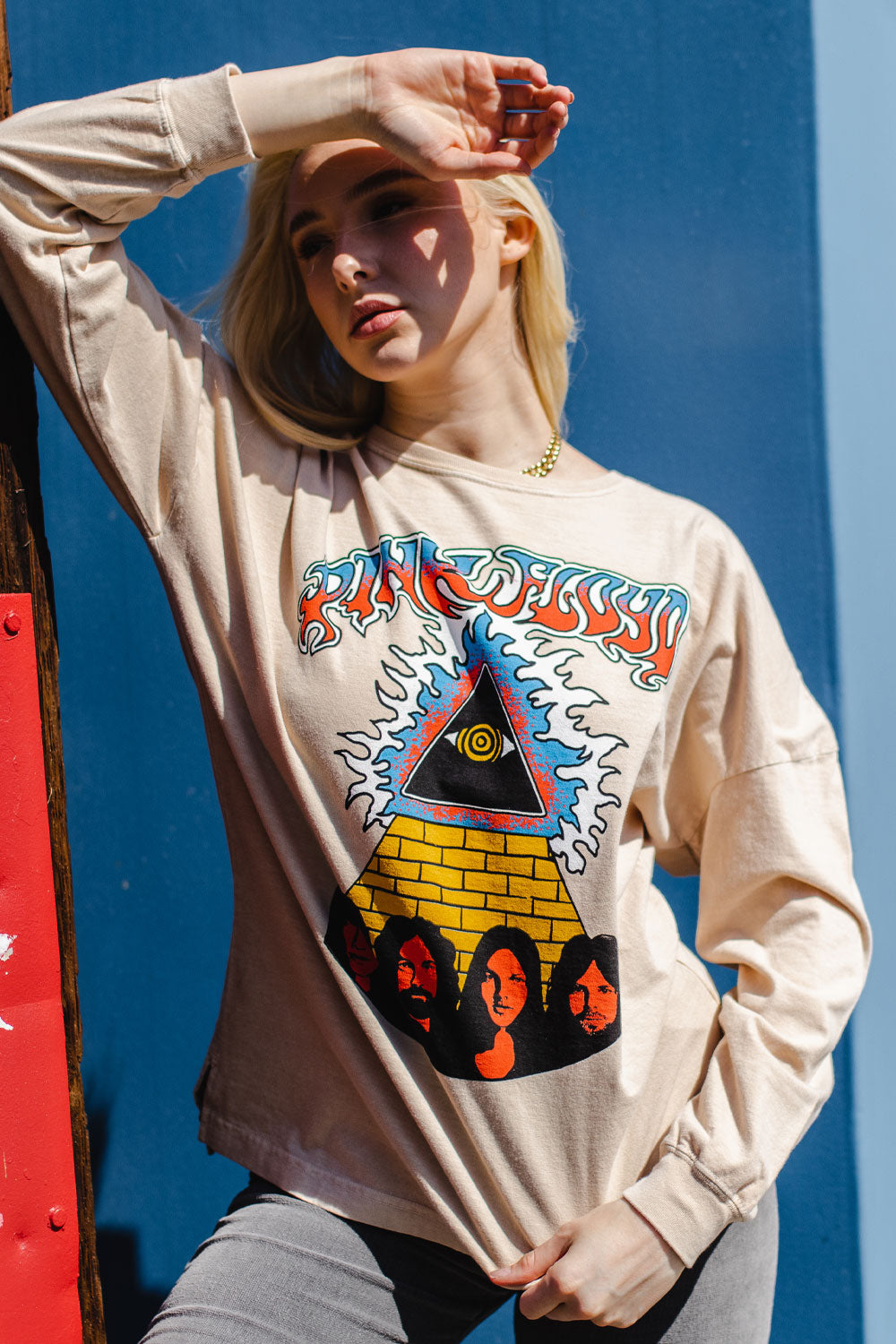 Pink Floyd Womens Long Sleeve Shirt