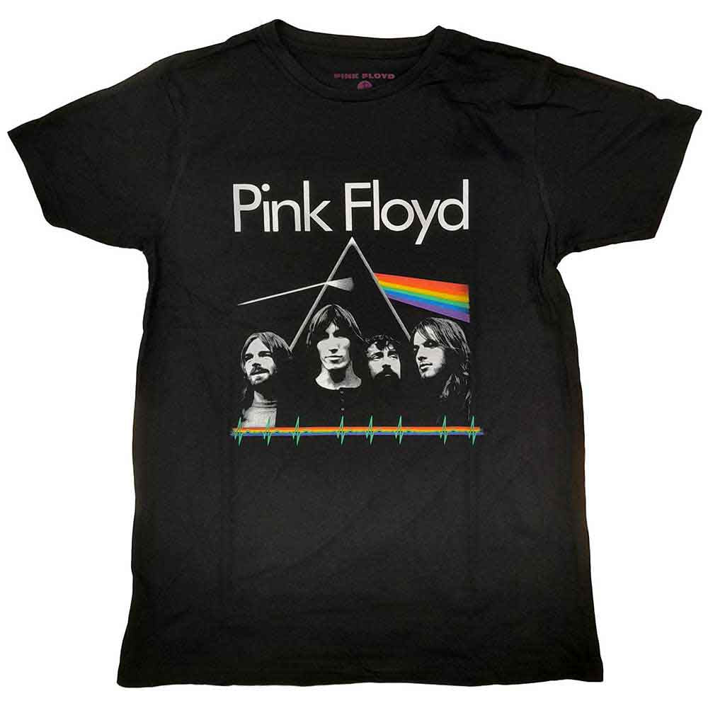 Pink Floyd Dark Side of the Moon Band & Pulse [T-Shirt] Officially Licensed
