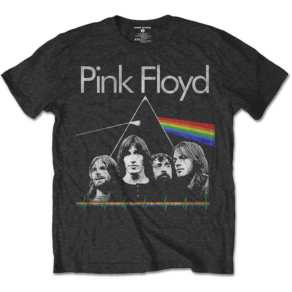 Pink Floyd Dark Side of the Moon Band & Pulse [T-Shirt] Officially Licensed