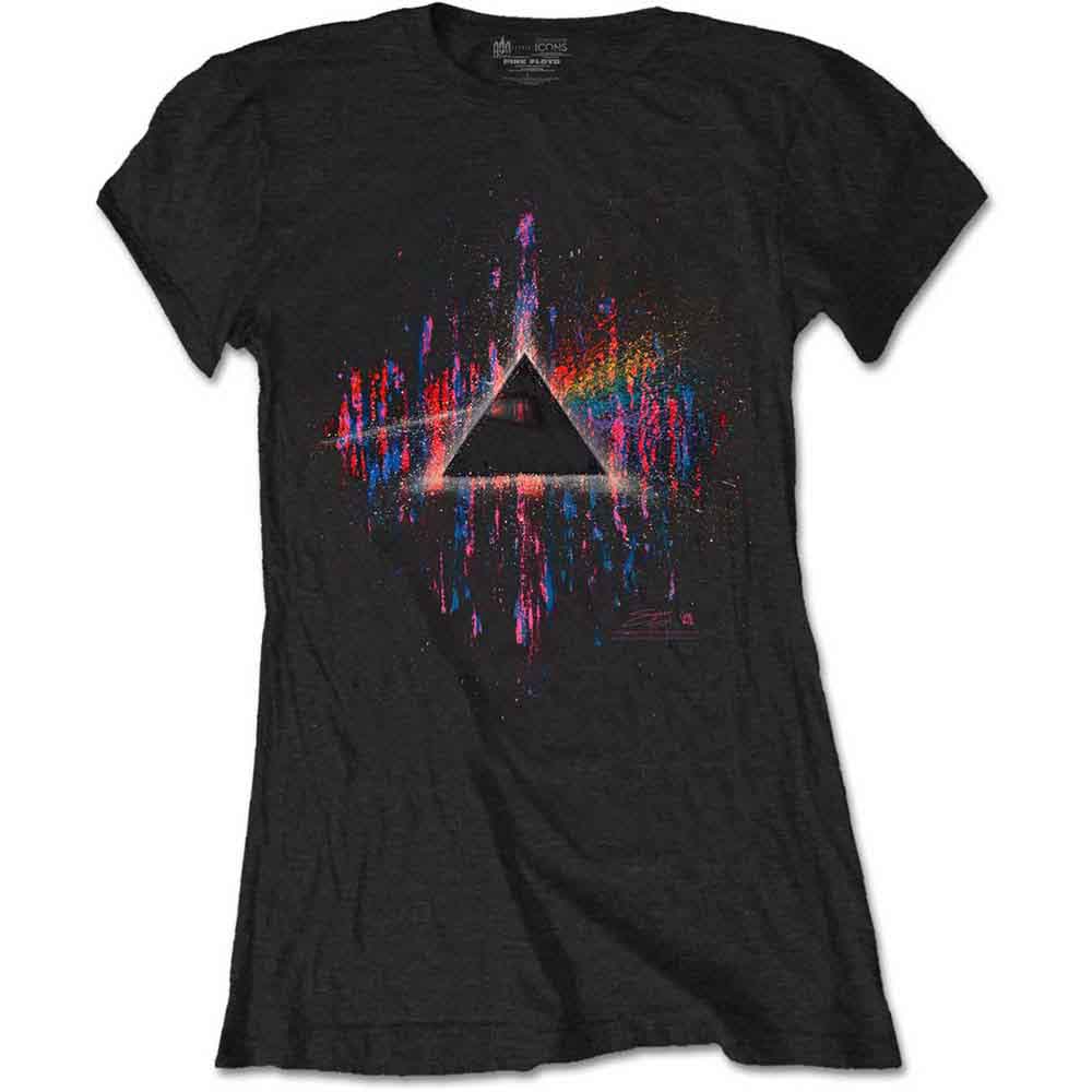 Pink Floyd Dark Side of the Moon Pink Splatter [T-Shirt] Officially Licensed