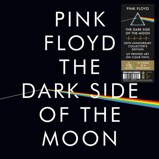 PINK FLOYD - The Dark Side Of The Moon (50th Anniversary) [2023 Remaster] (2LP UV Printed Clear Vinyl Collector's Edition) Vinyl Record