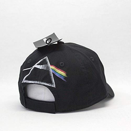 Pink Floyd Prism Logo Cap Velcro- Officially Licensed Hat Black