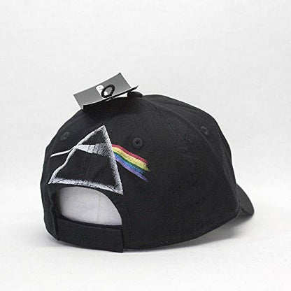 Pink Floyd Prism Logo Cap Velcro- Officially Licensed Hat Black