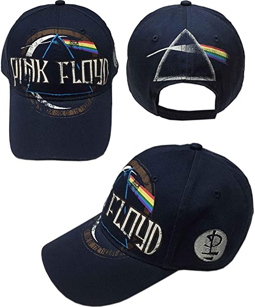 Pink Floyd Prism Logo Cap Velcro- Officially Licensed Hat Black