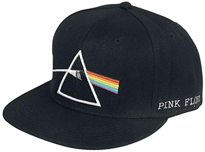 Pink Floyd Prism Logo Cap Velcro- Officially Licensed Hat Black
