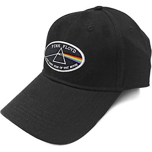 Pink Floyd Prism Logo Cap Velcro- Officially Licensed Hat Black