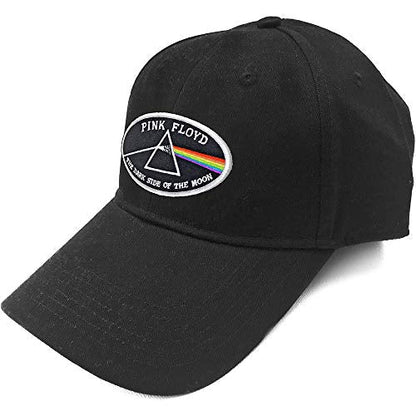 Pink Floyd Prism Logo Cap Velcro- Officially Licensed Hat Black