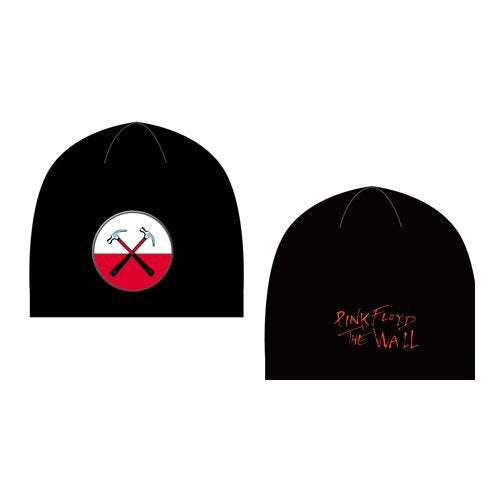 Pink Floyd Logo Beanie Skull Cap - Officially Licensed Hat Black
